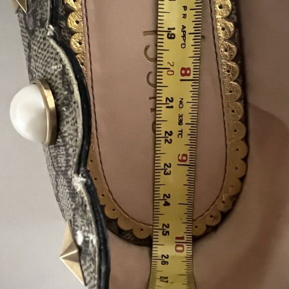 Gucci GG Monogram Lexi Supreme Pearl Lips Stars Bow Brown Ballet Flats SZ EU 39 - Picture 13 of 16